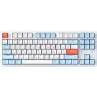 Клавиатура Dareu A87X (Dareu Blue Sky V3, белый/синий) фото 1